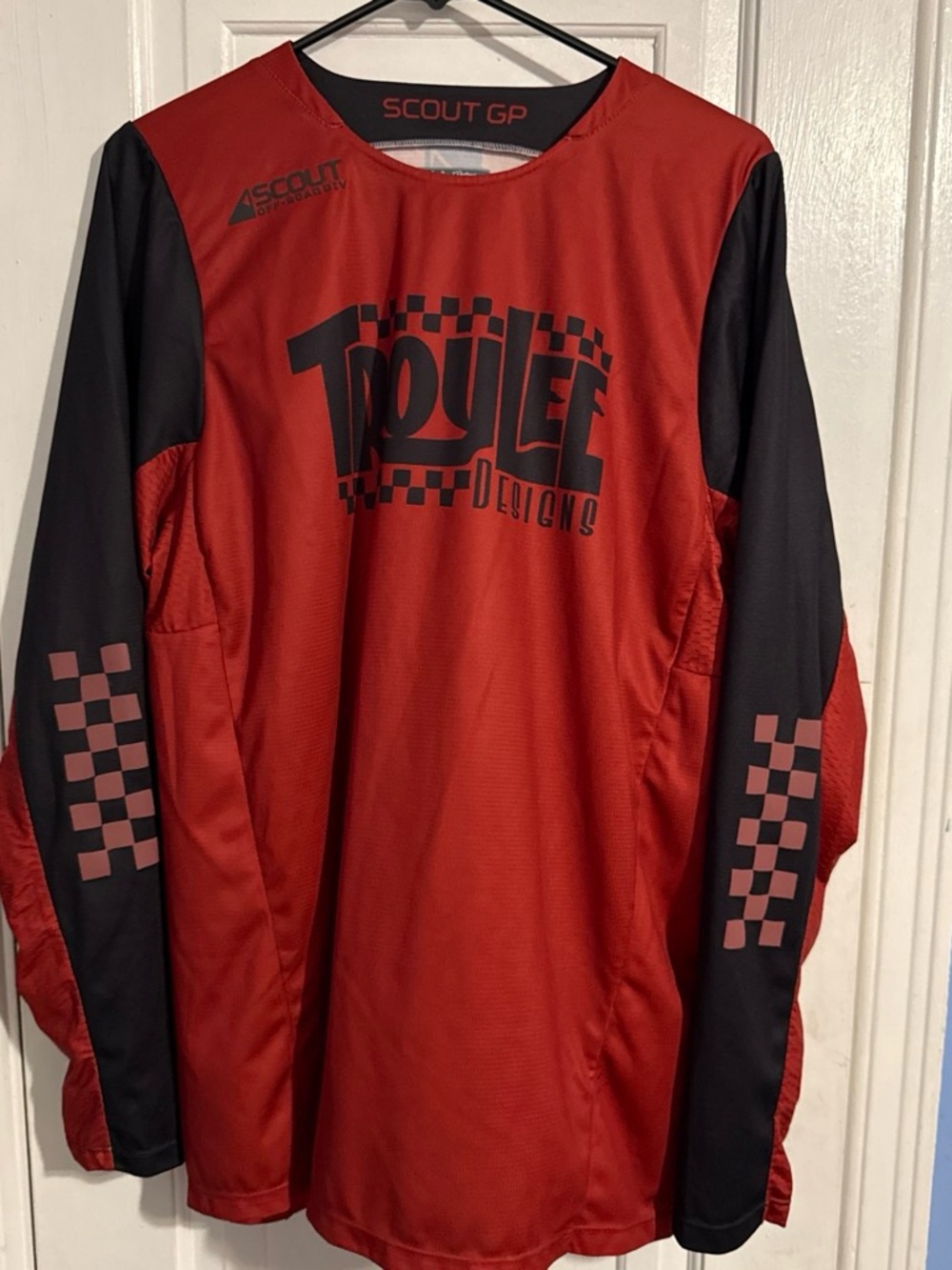 Troy Lee Designs Red & Black Long Sleeve Jersey